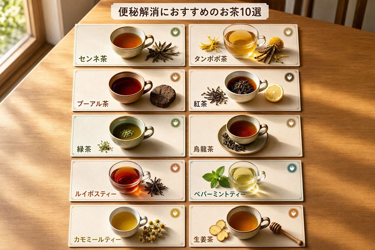 乳酸菌入りのお茶と便秘対策